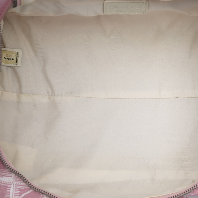 Large New Travel Line Nylon Vanity Bag - Image 4