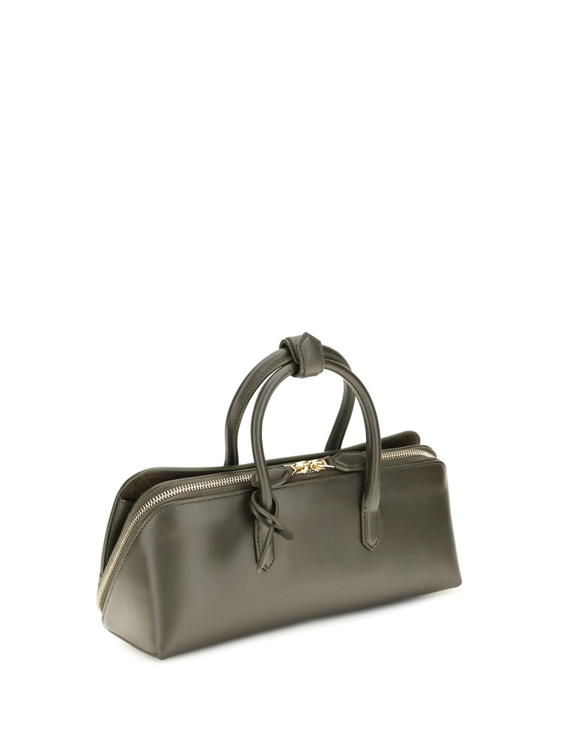 Alaïa Delta Top Handle Bag — Green Calf Leather