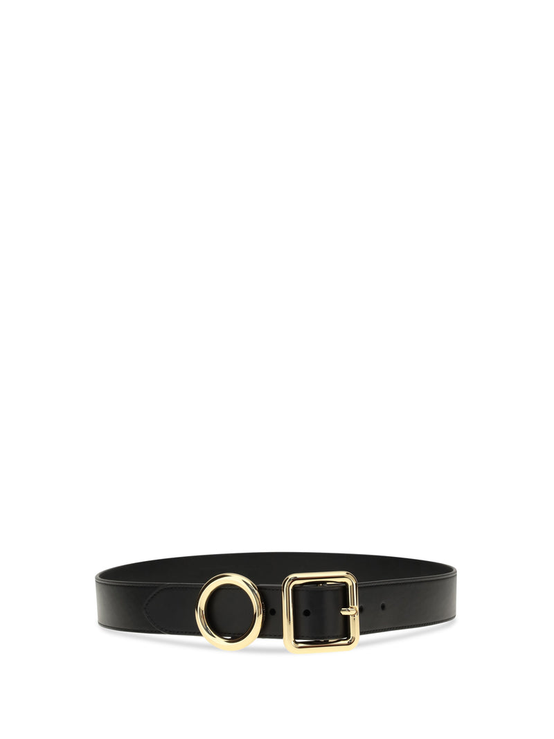 Jacquemus Regalo Belt — Black Calf Leather