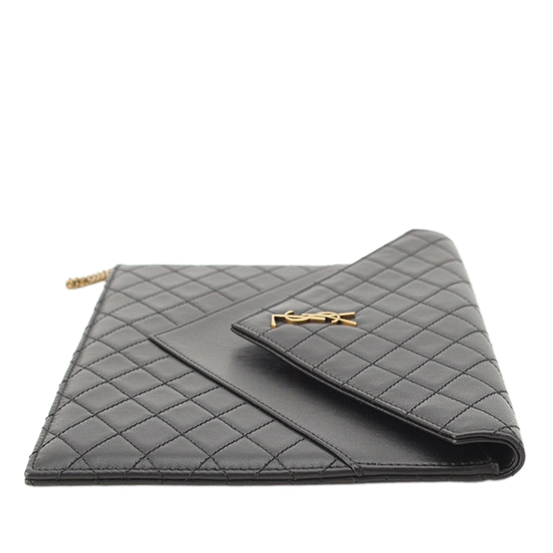 Matelasse Lambskin Gaby Double Flap Chain Clutch - Image 5