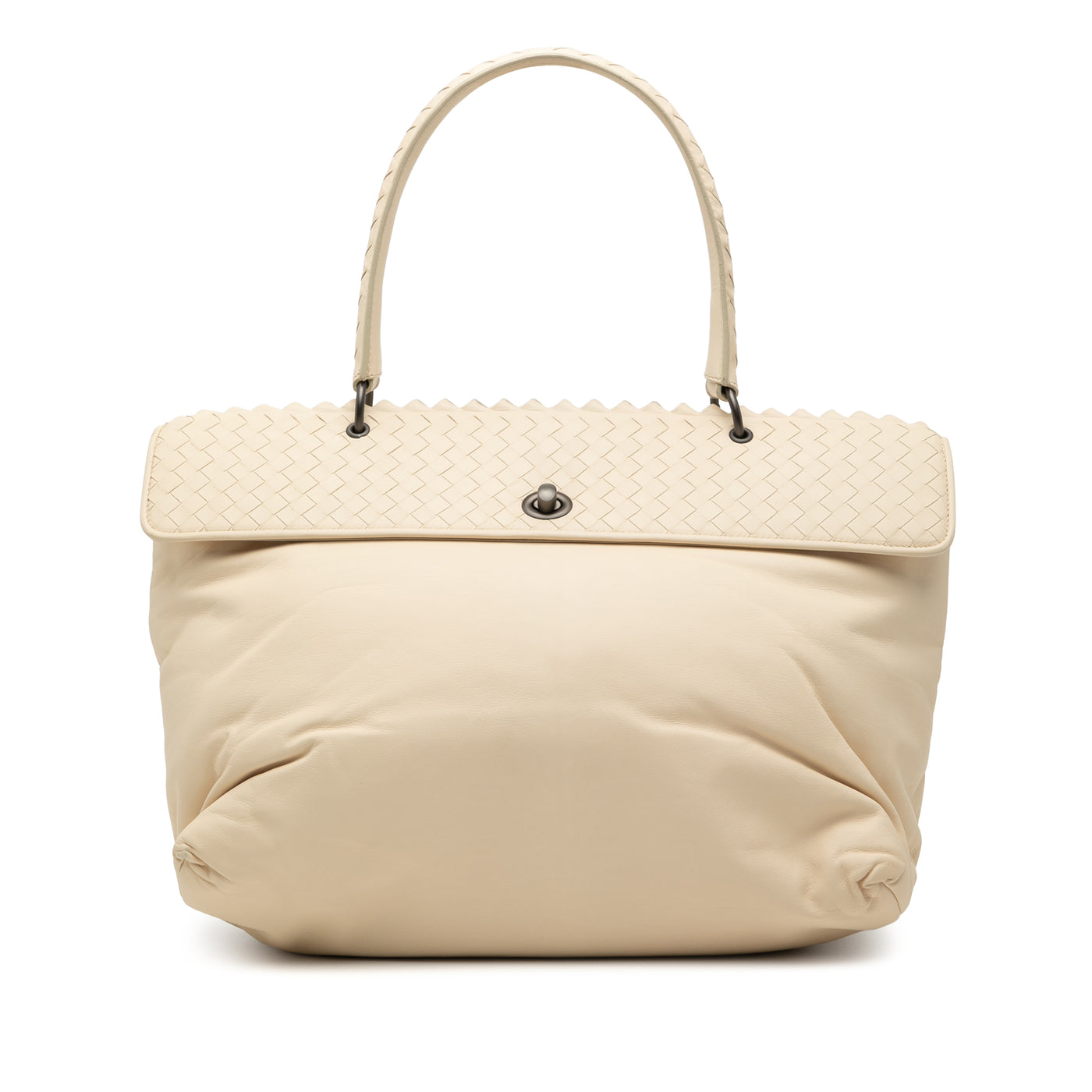 Intrecciato Trimmed Nappa Tina Handbag - Image 1
