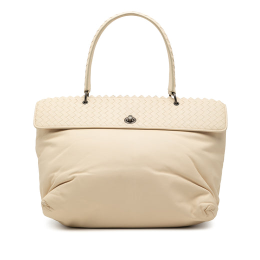 Intrecciato Trimmed Nappa Tina Handbag - Image 1