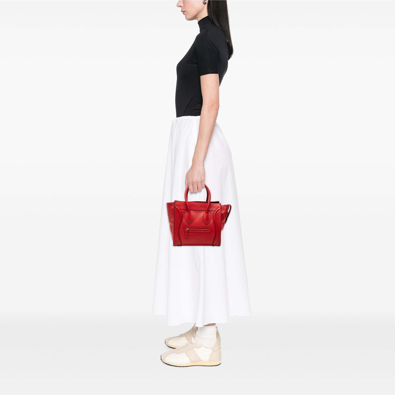 Micro Calfskin Luggage Tote - Image 7