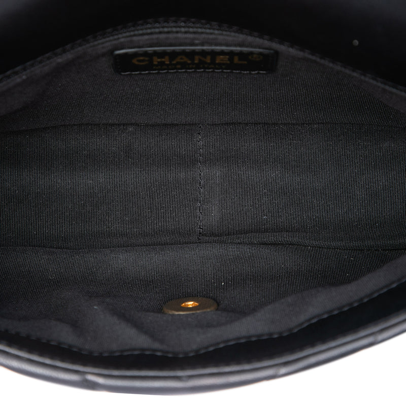 Mini Rectangular Chevron Lambskin Chain Around Flap - Image 4