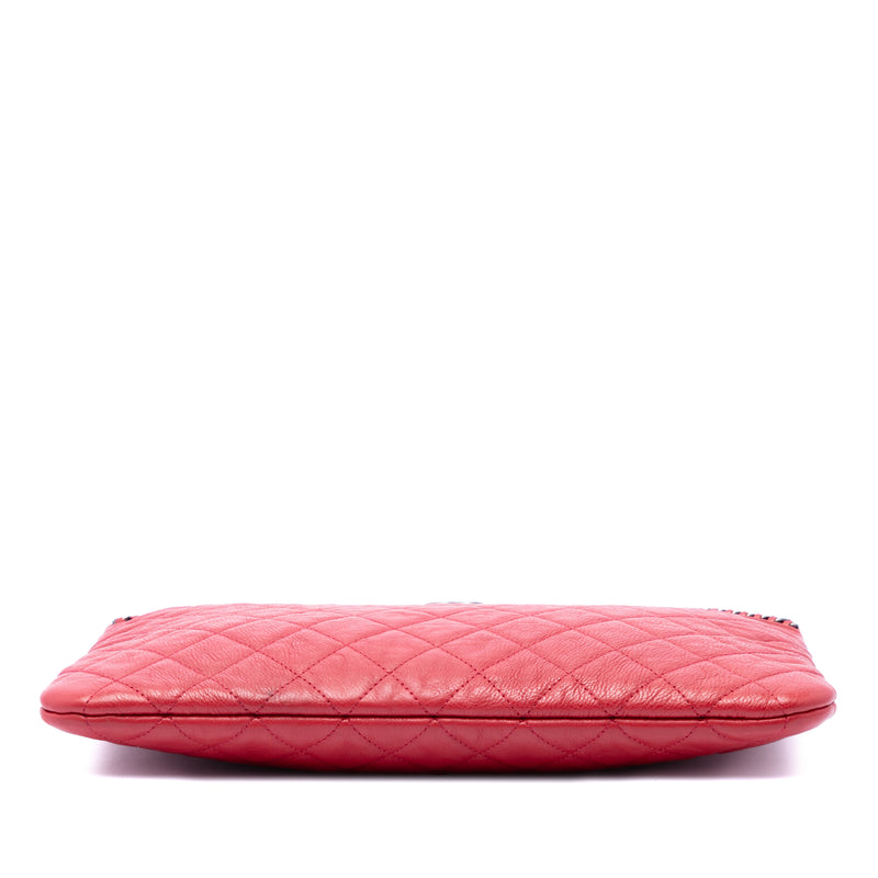 Medium Quilted Lambskin Chain Boy O Case Clutch - Image 3