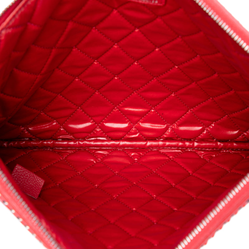 Medium Quilted Lambskin Chain Boy O Case Clutch - Image 4