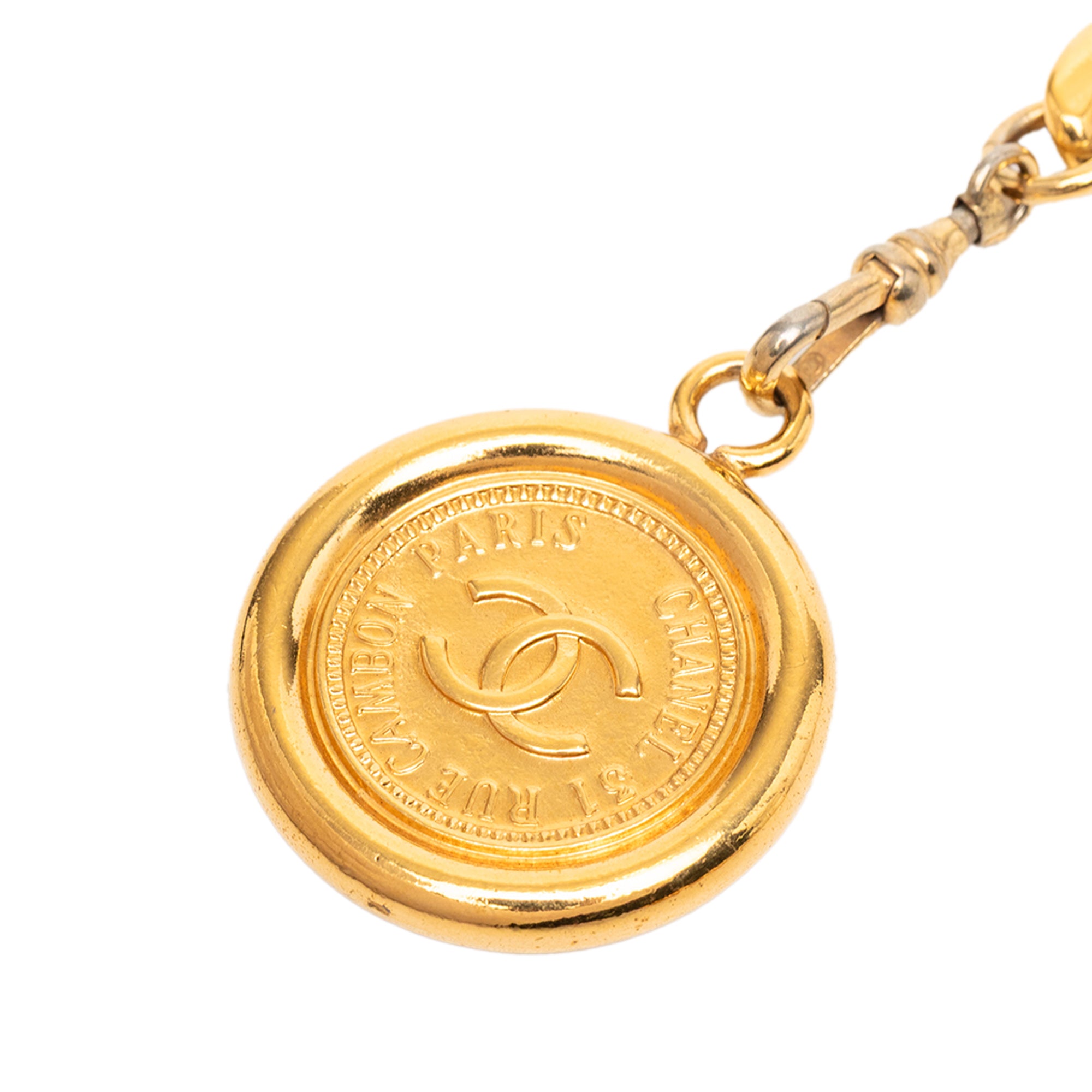 Gold Plated 31 Rue Cambon Medallion Chain Belt - Image 1