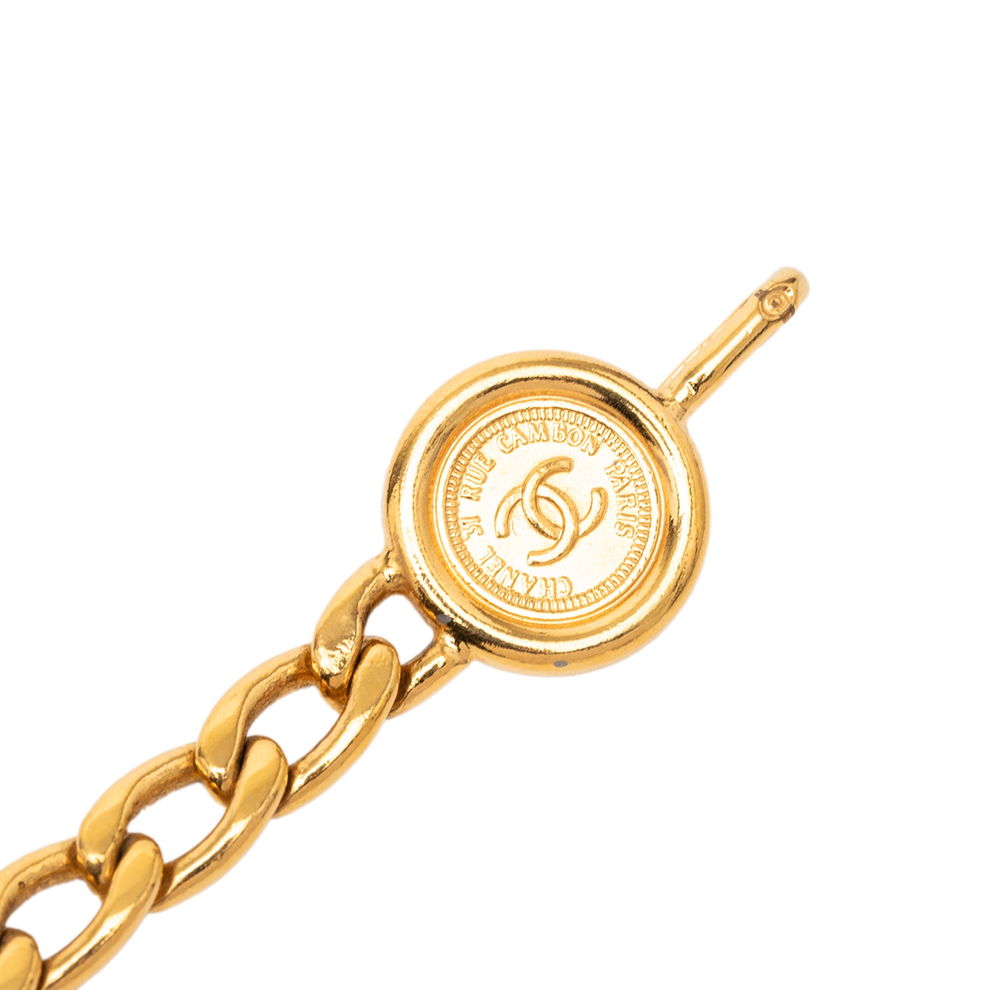 Gold Plated 31 Rue Cambon Medallion Chain Belt - Image 3