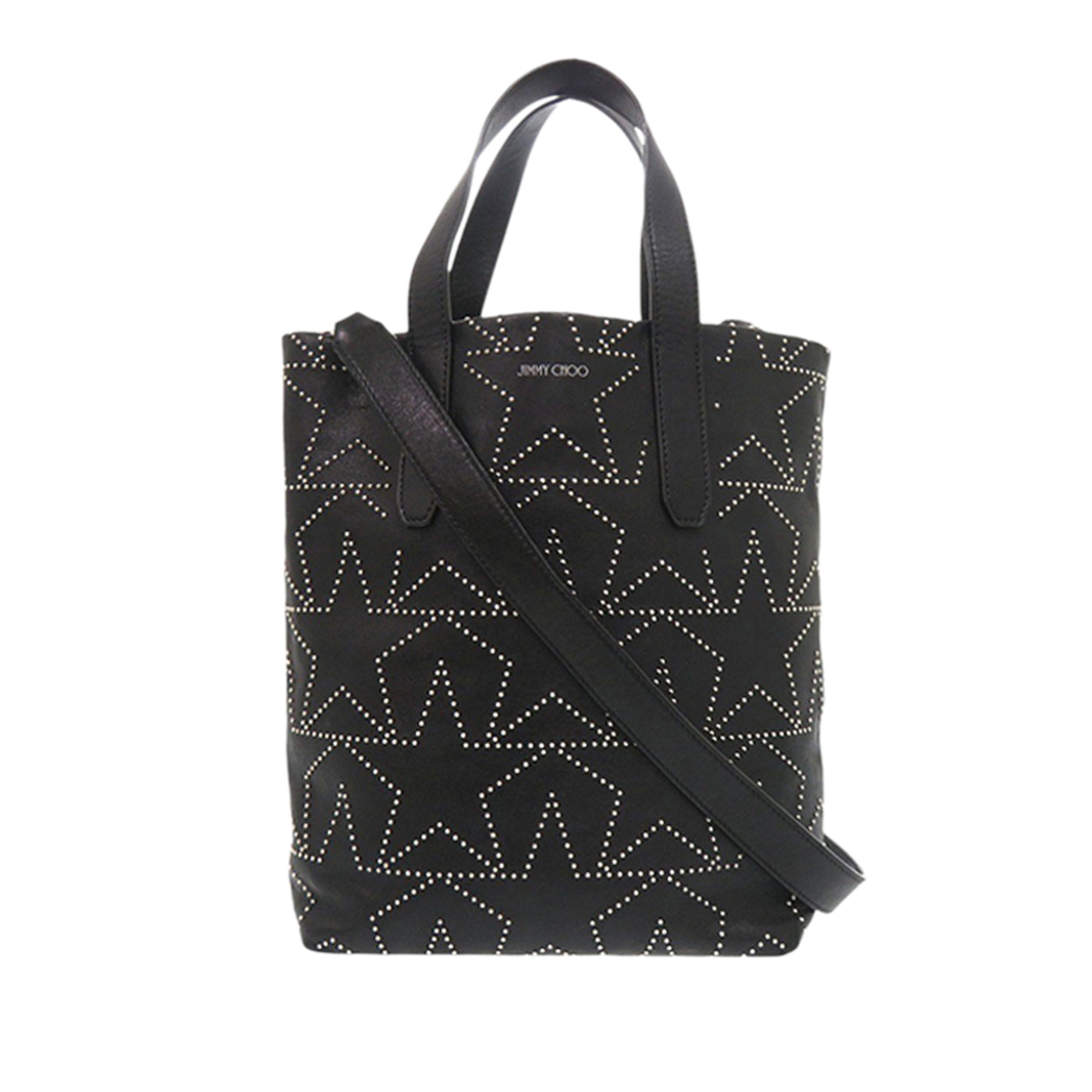 Leather Star Studded Sofia Tote - Image 1