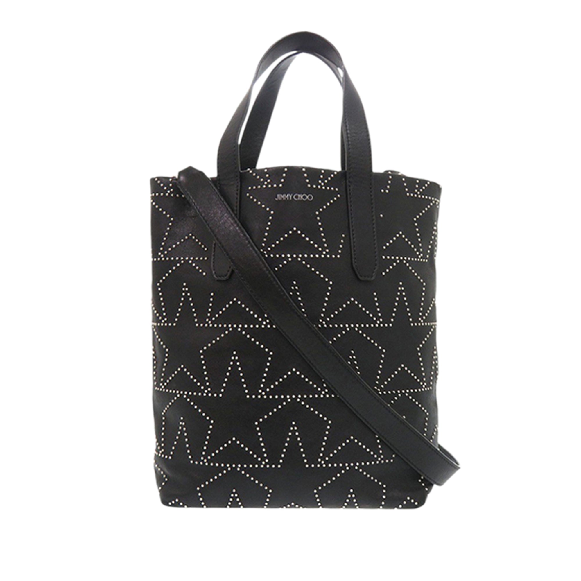 Leather Star Studded Sofia Tote - Image 1