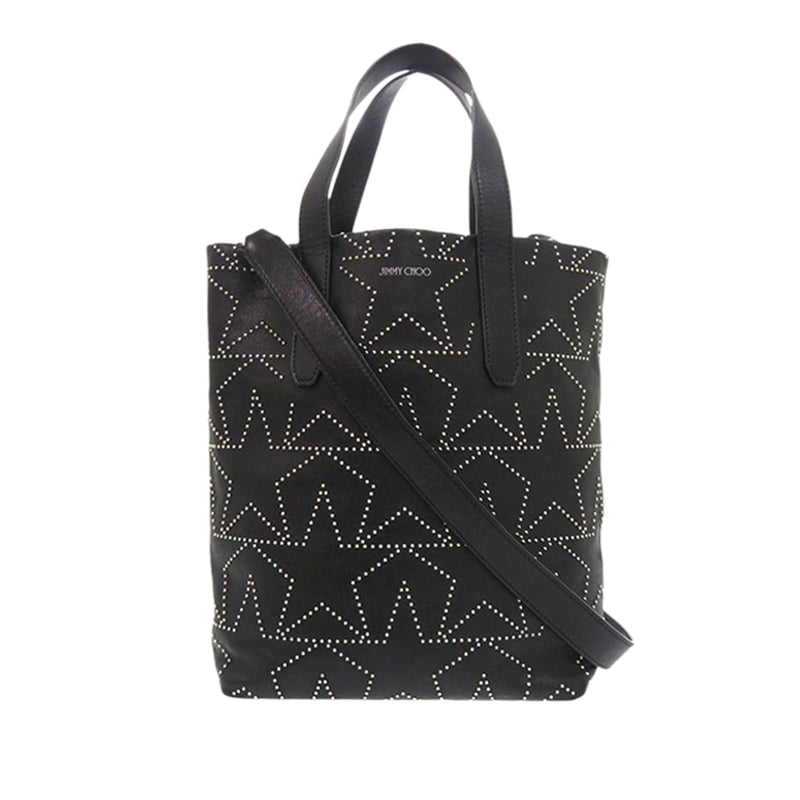 Leather Star Studded Sofia Tote