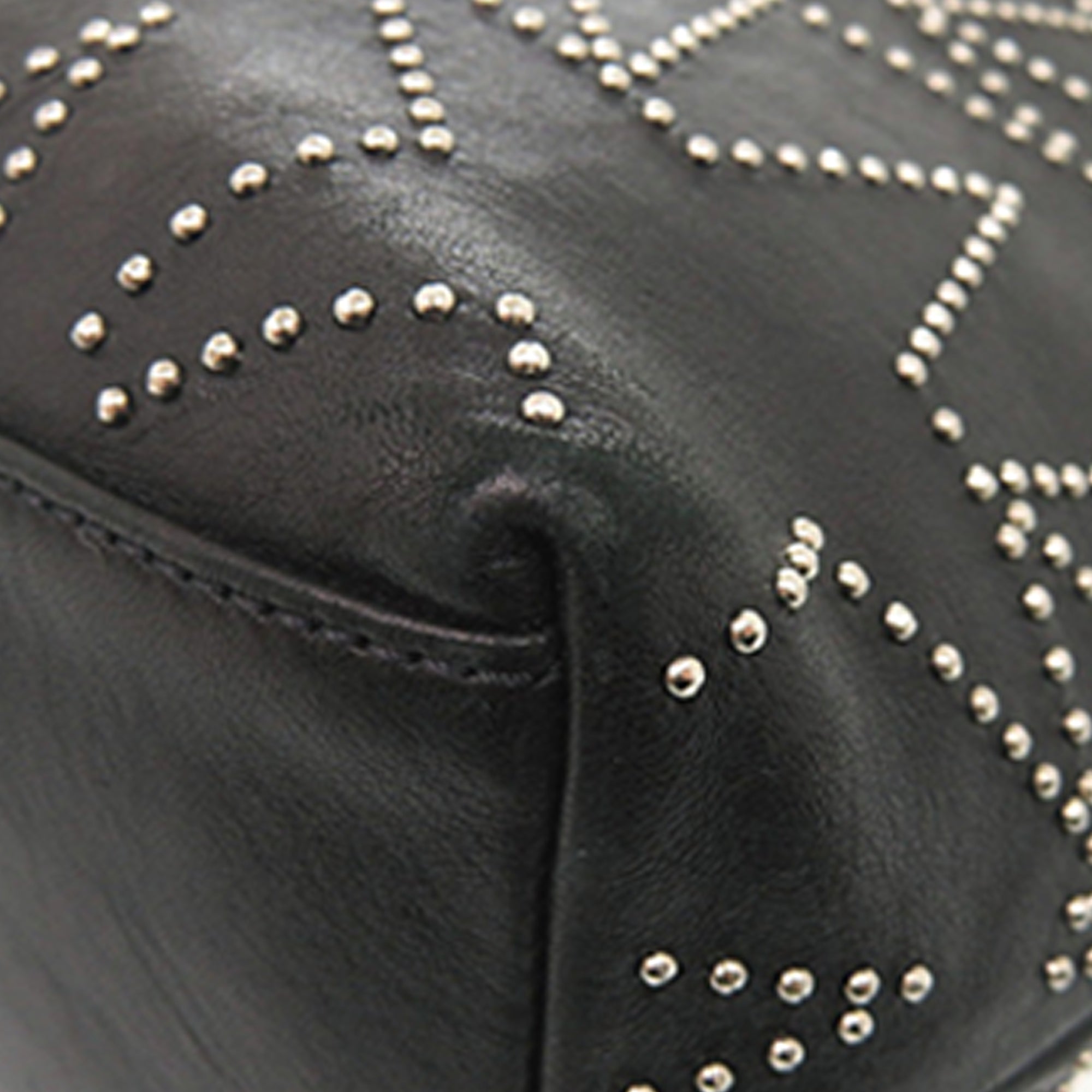 Leather Star Studded Sofia Tote - Image 10