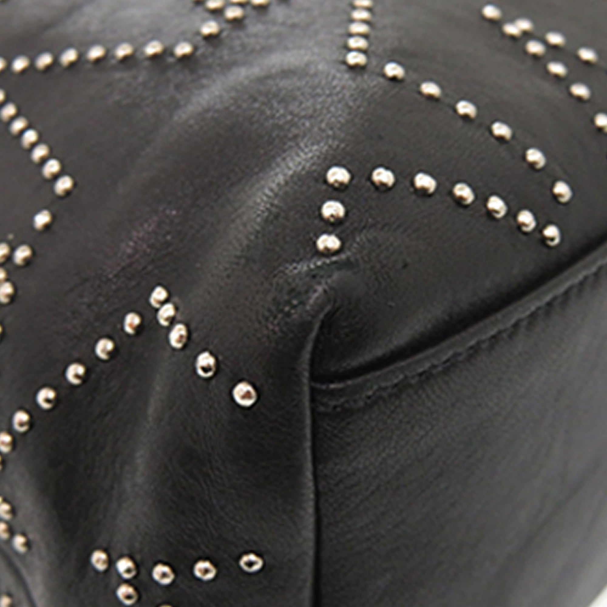 Leather Star Studded Sofia Tote - Image 11