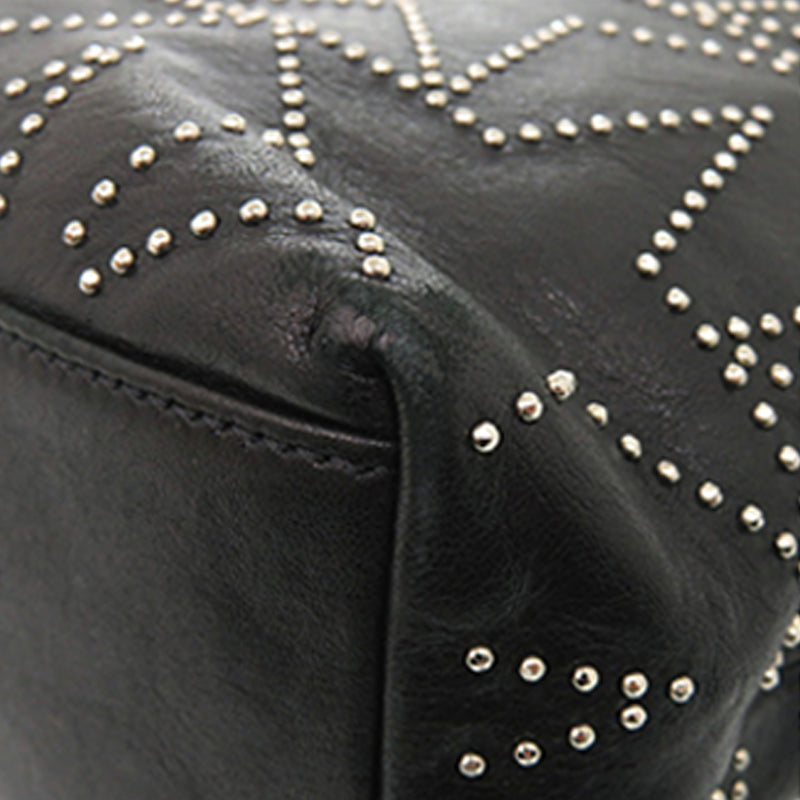 Leather Star Studded Sofia Tote - Image 12