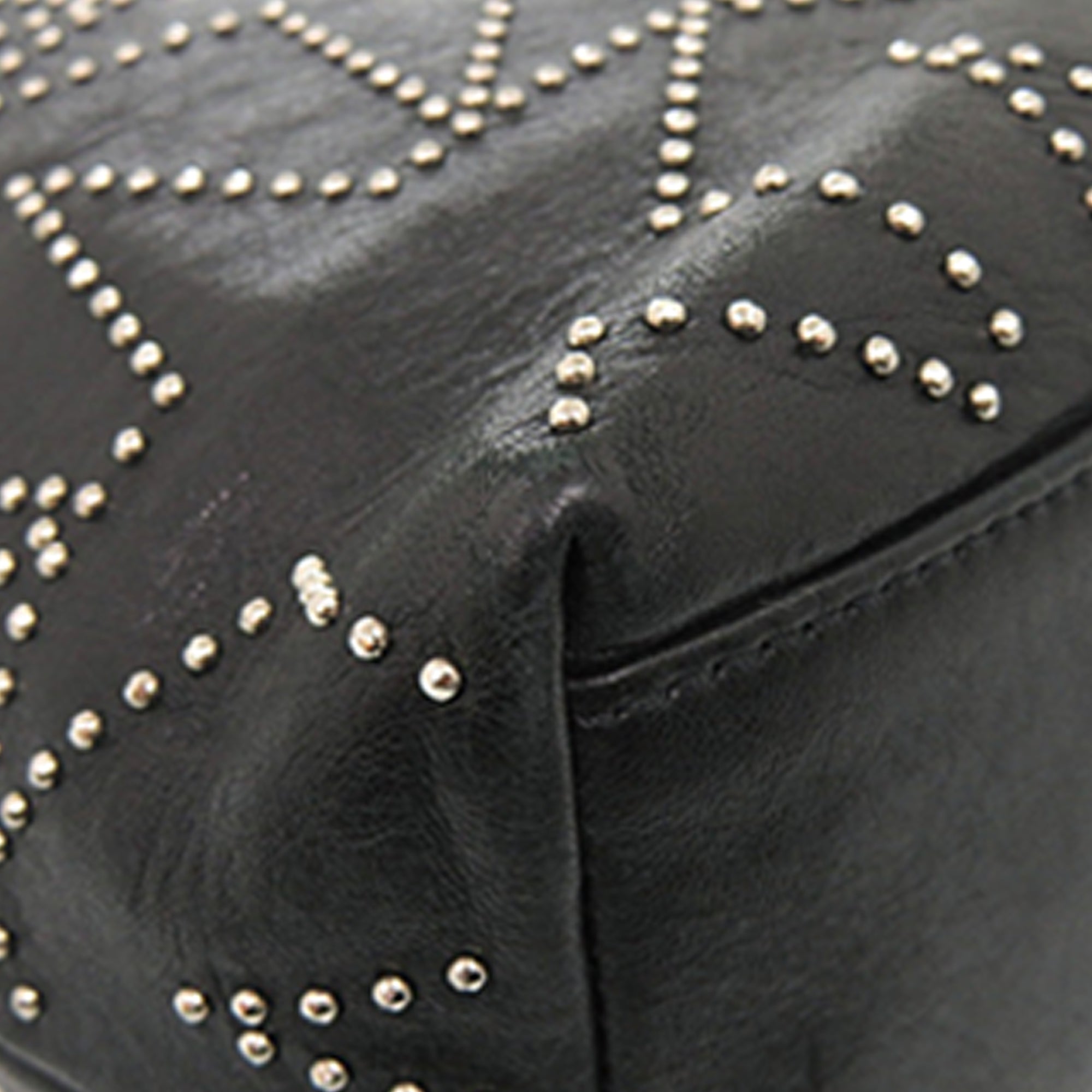 Leather Star Studded Sofia Tote - Image 13