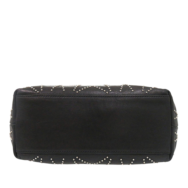 Leather Star Studded Sofia Tote - Image 4