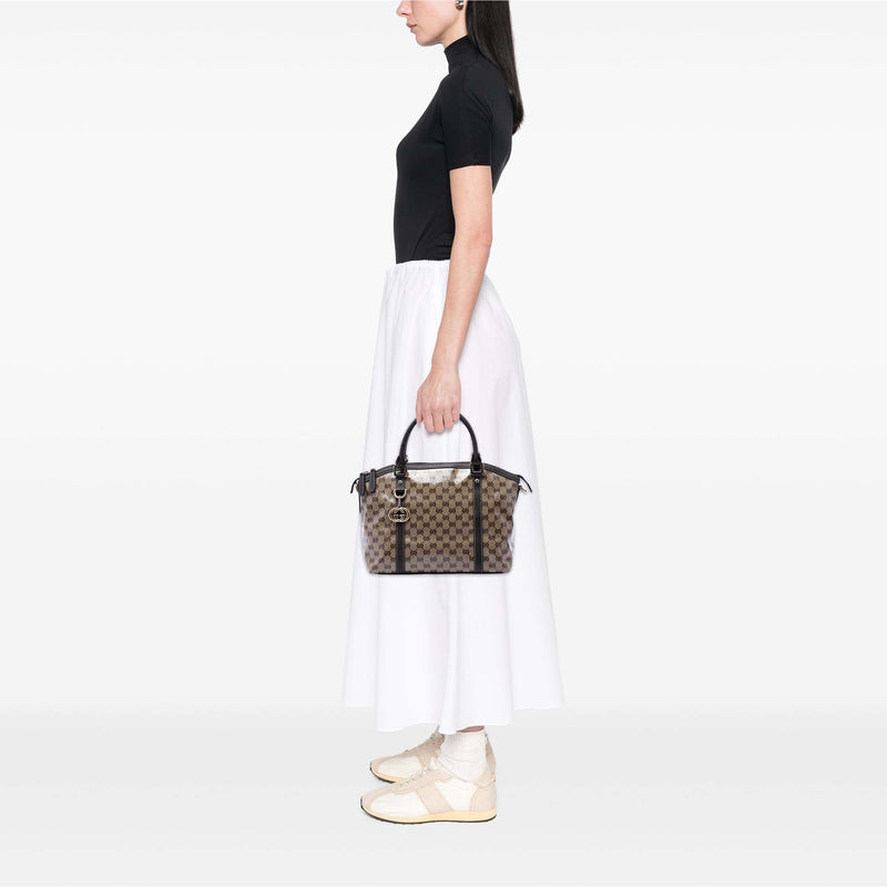 Medium GG Crystal Charm Dome Satchel - Image 6