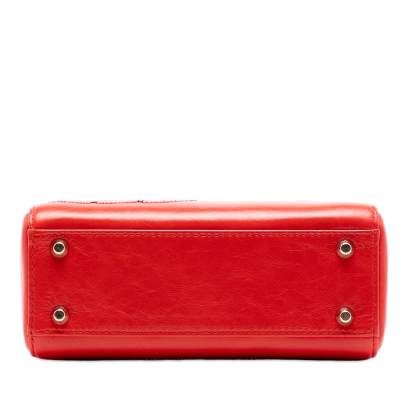 Mini Calfskin Beaded Lady Dior - Image 3