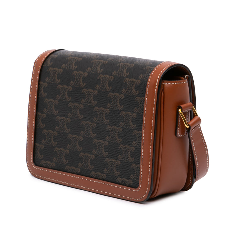 Teen Triomphe Coated Canvas and Calfskin Triomphe Crossbody - Image 2