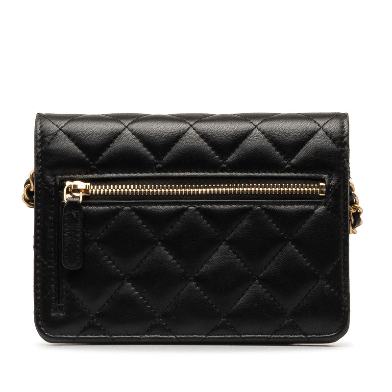 Lambskin Romance Wallet On Chain - Image 3