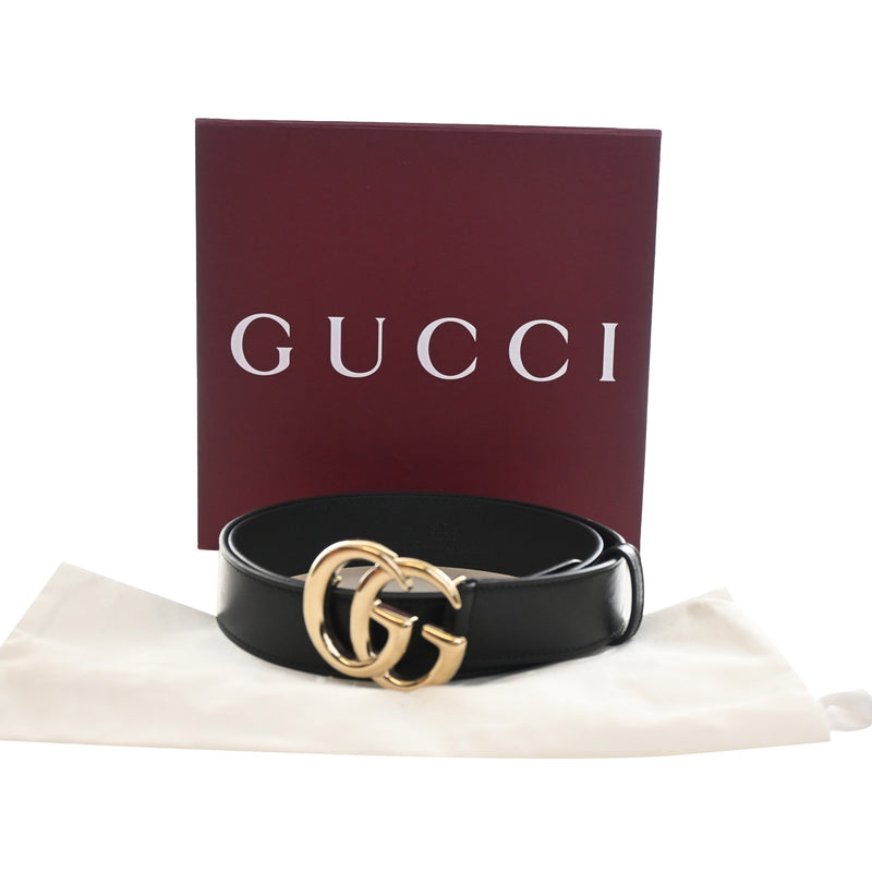 GG Marmont Calfskin Wide Belt - Image 9