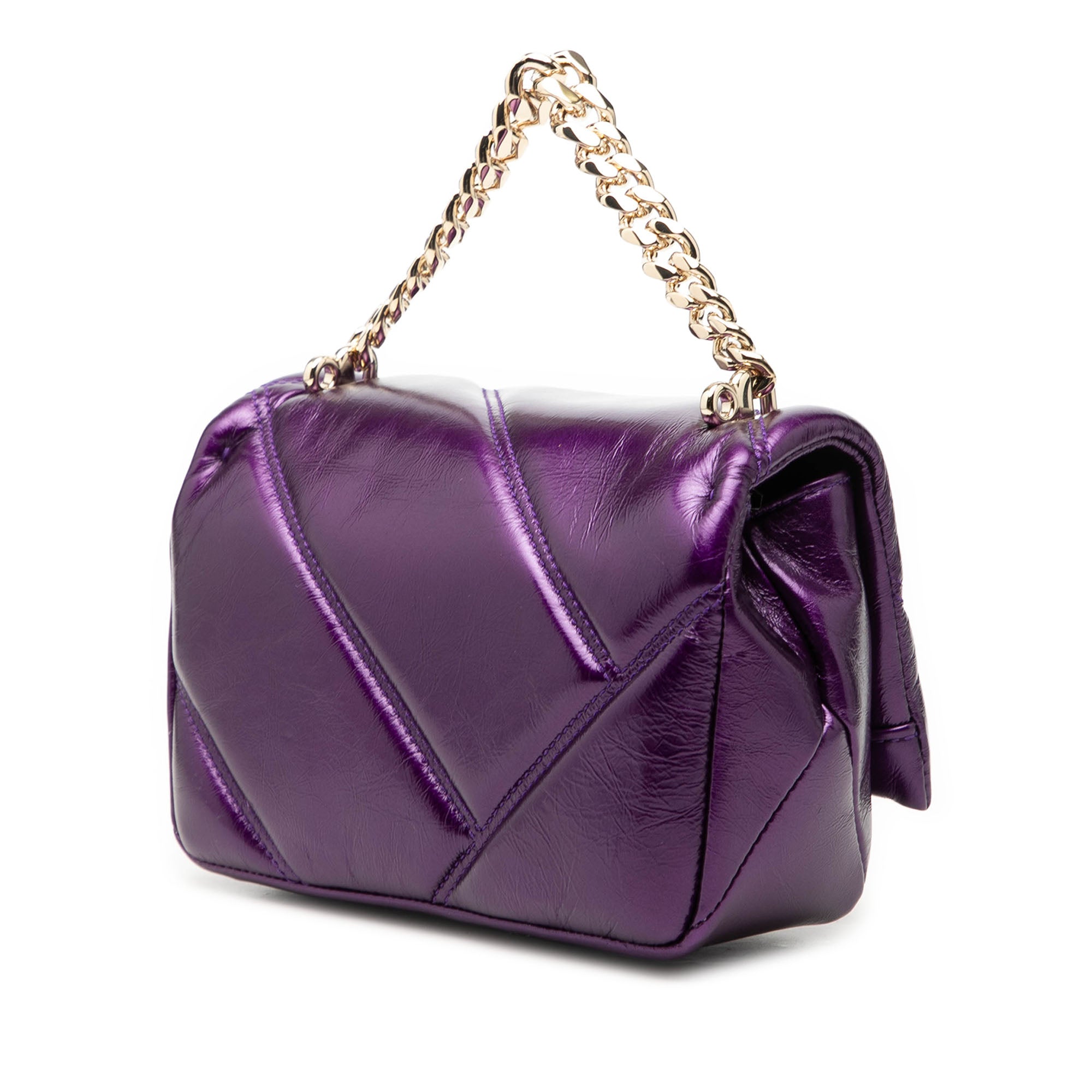 Mini Metallic Leather Maxi Serpenti Cabochon Satchel - Image 2