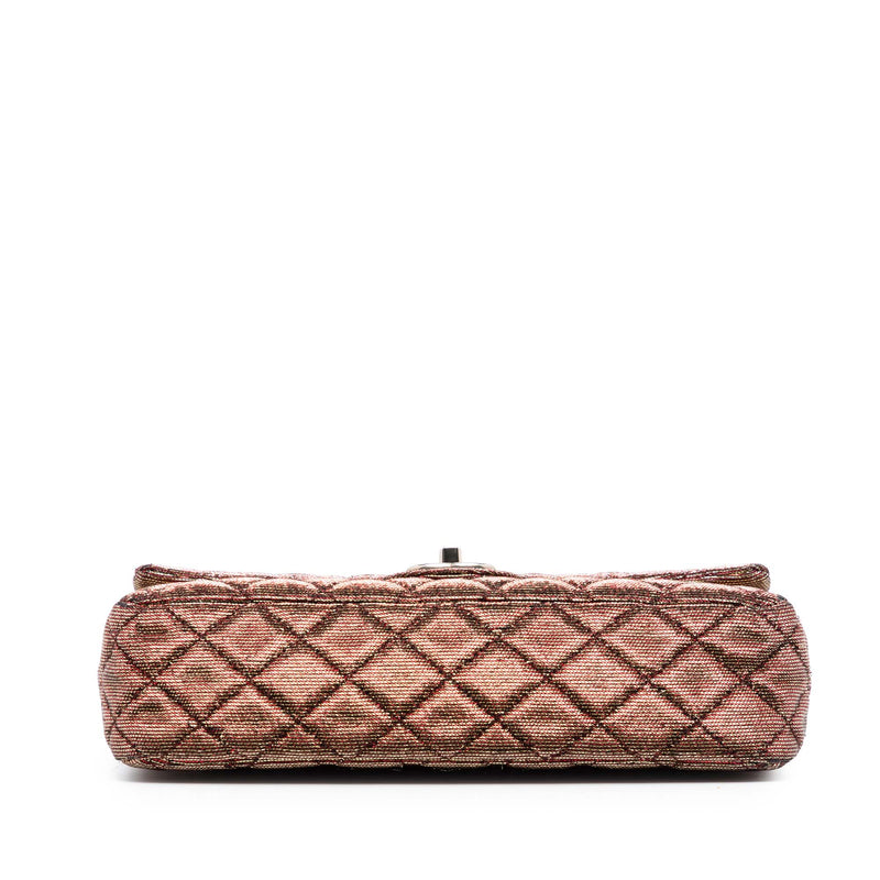 Medium Iridescent Tweed Classic Double Flap - Image 3