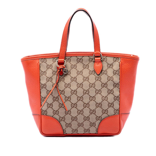 Small GG Canvas Bree Satchel - Image 1