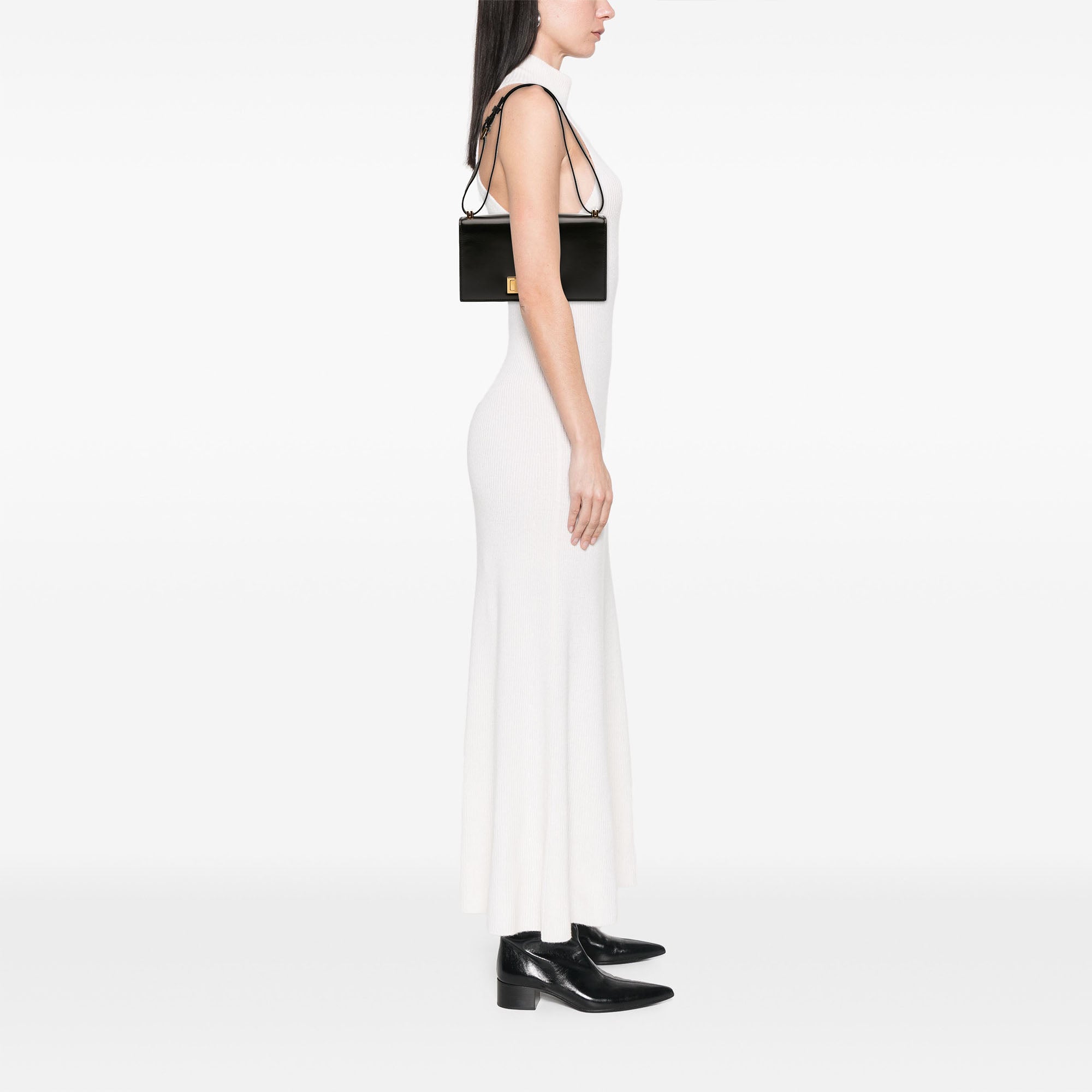 Medium Smooth Calfskin Domino Shoulder Bag - Image 6
