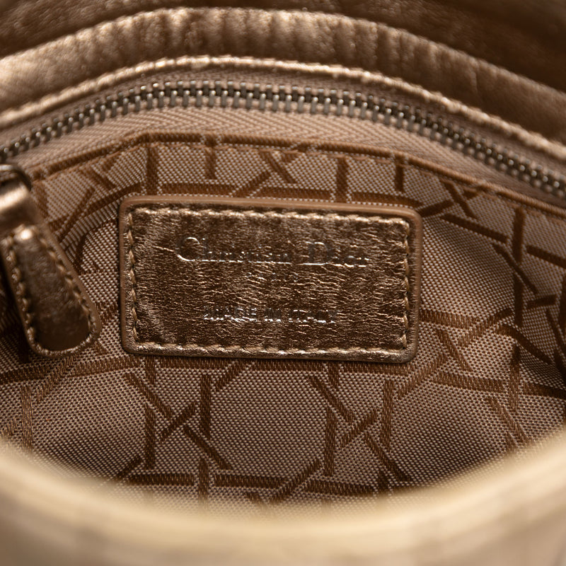 Mini Metallic Lambskin Cannage Lady Dior - Image 5