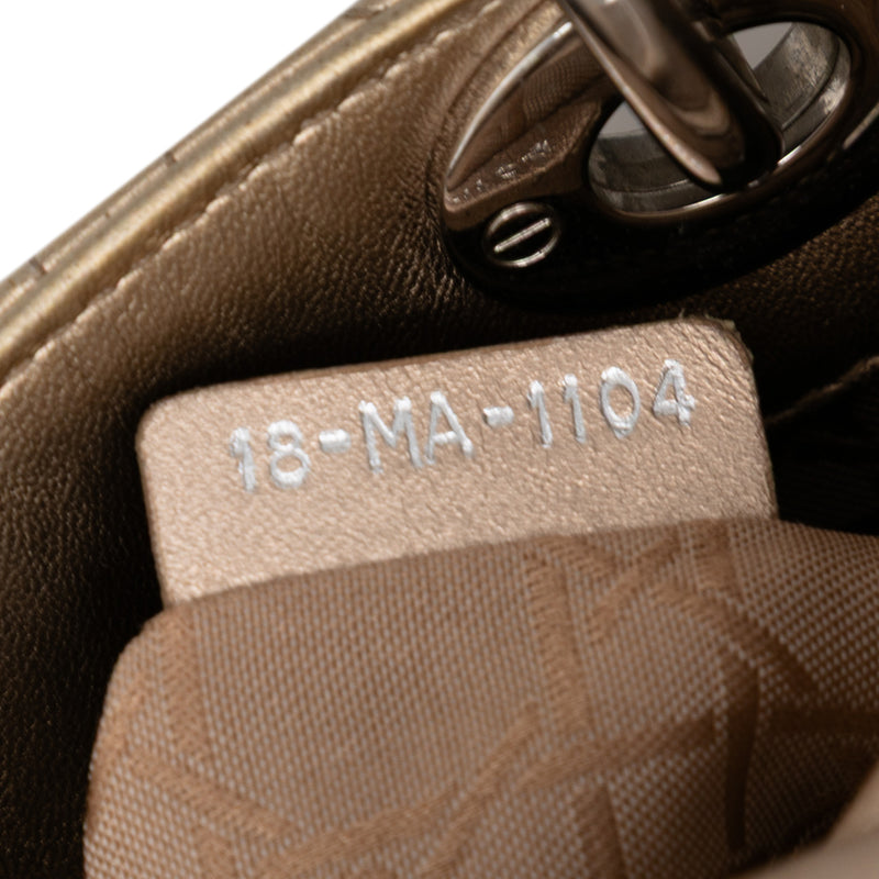 Mini Metallic Lambskin Cannage Lady Dior - Image 6