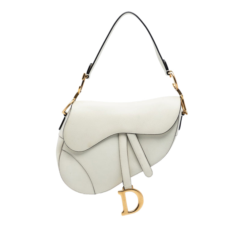 Grained Calfskin Saddle Bag