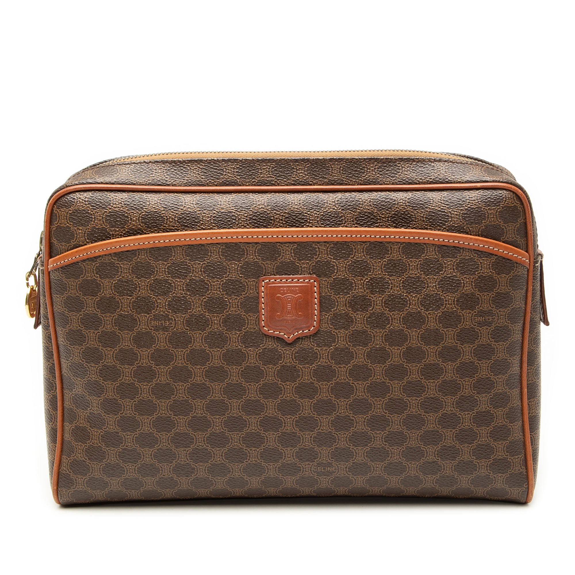 Macadam Coated Canvas Clutch - Image 1