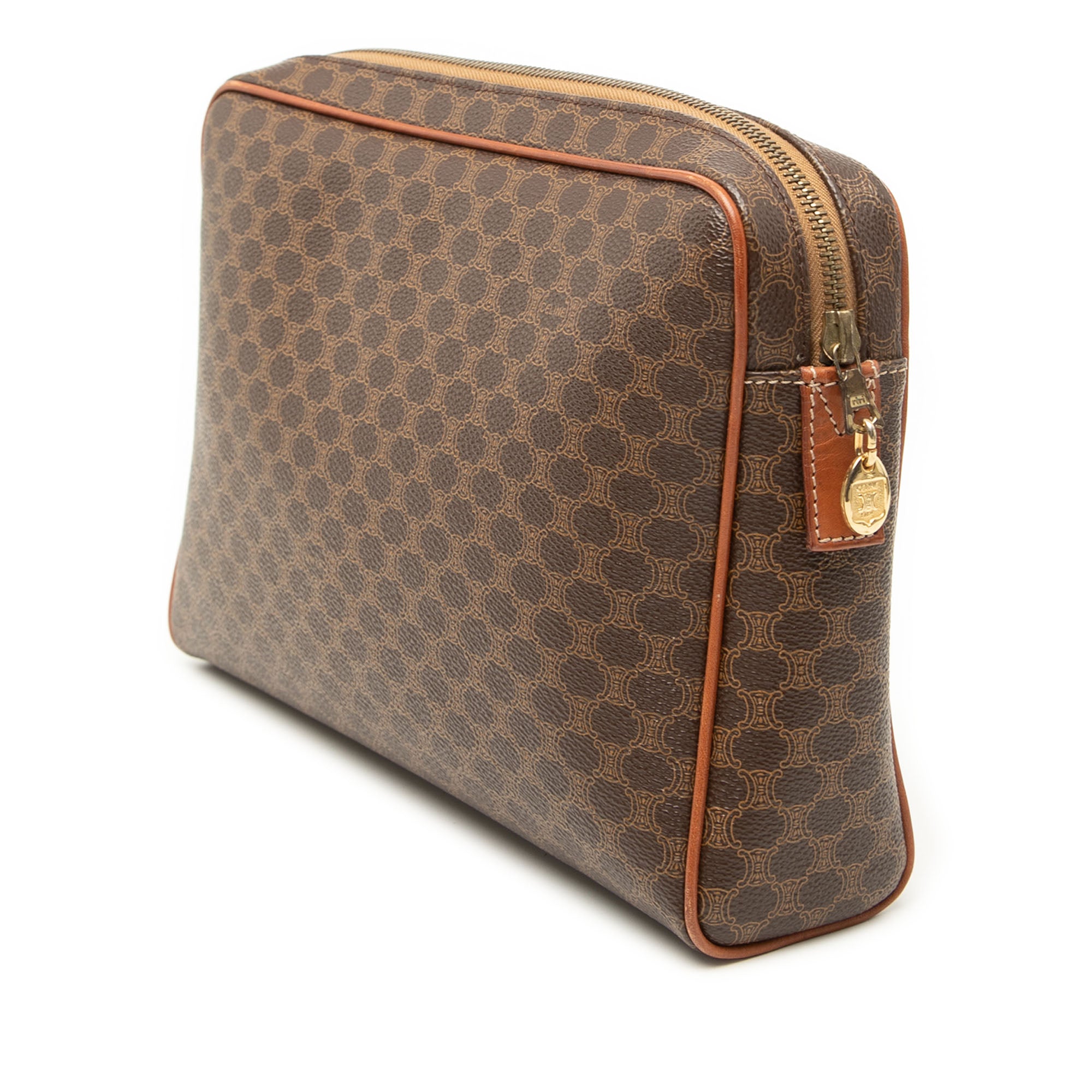 Macadam Coated Canvas Clutch - Image 2