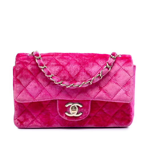 Mini Rectangular Classic Velvet Single Flap - Image 1