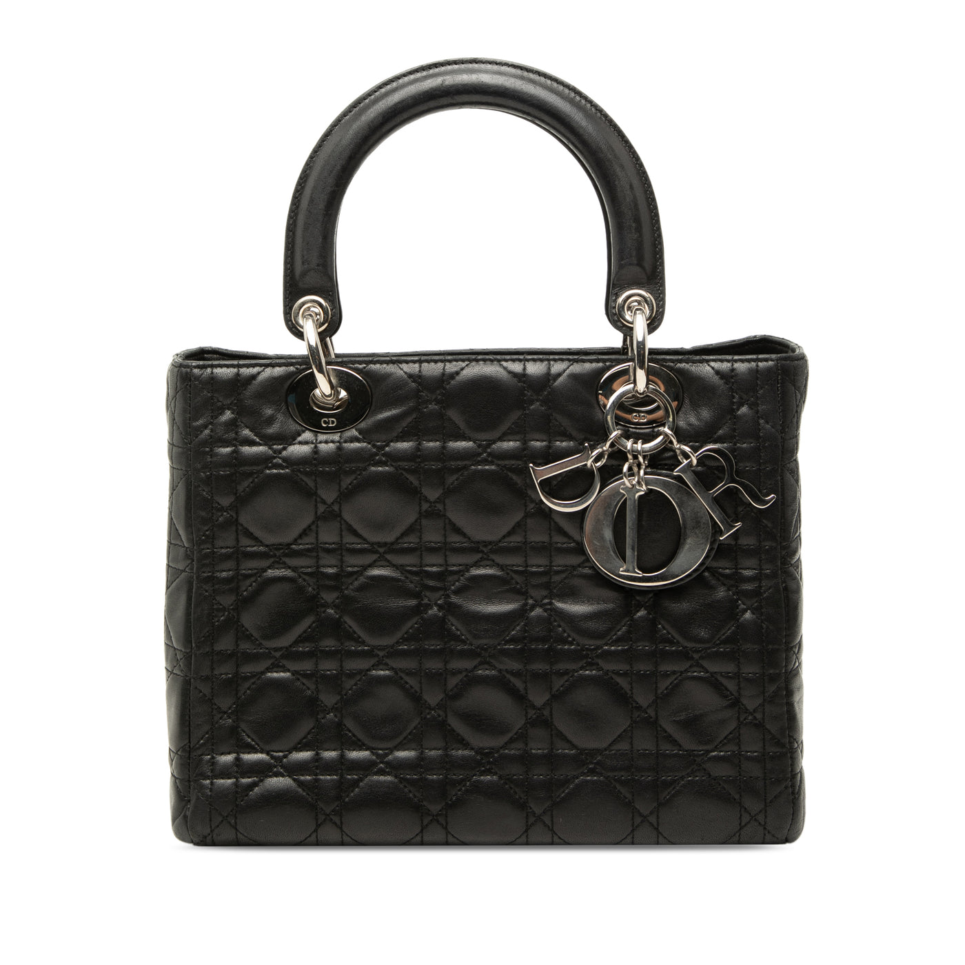 Medium Lambskin Cannage Lady Dior - Image 1