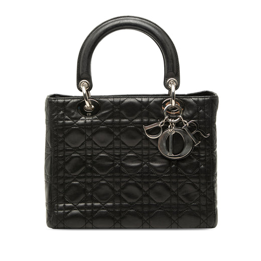 Medium Lambskin Cannage Lady Dior - Image 1