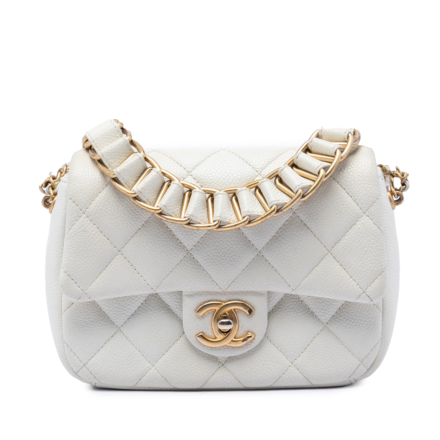 Mini Quilted Caviar Chain Soul Flap - Image 1