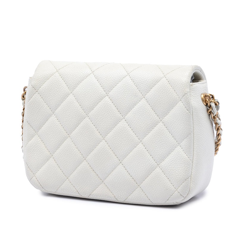 Mini Quilted Caviar Chain Soul Flap - Image 2