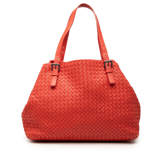 Large Nappa Intrecciato Cesta Tote - Image 1