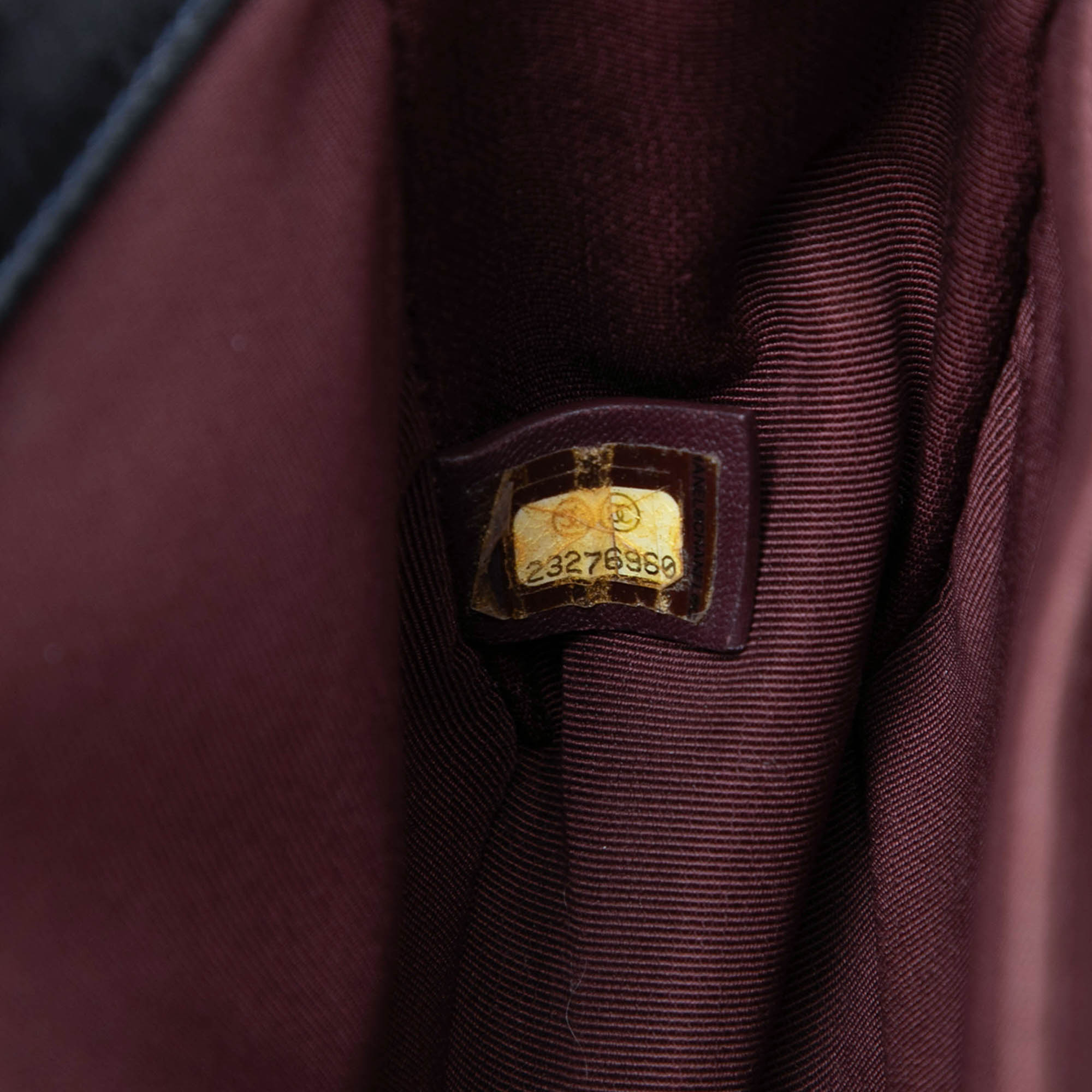 Old Medium Quilted Glazed Calfskin Chain Around Boy Flap - Image 6