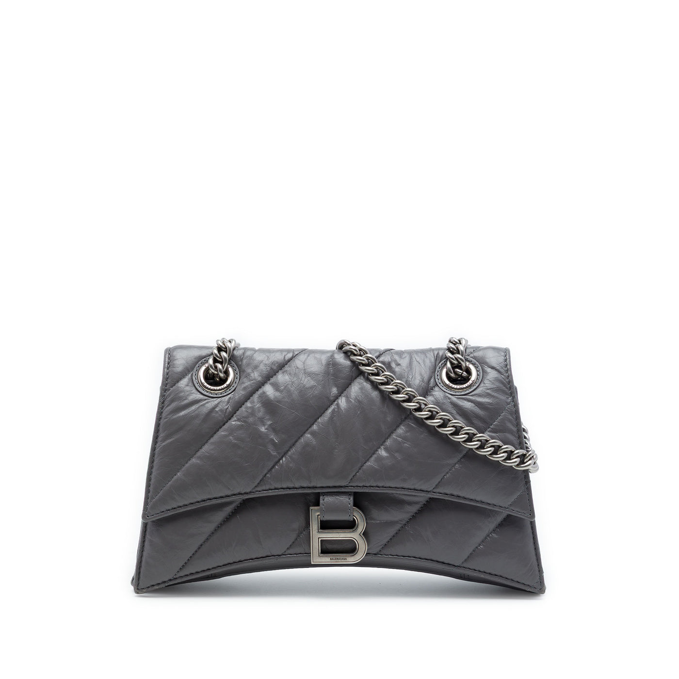 Small Metallic Calfskin Crush Chain Shoulder Bag - Image 1