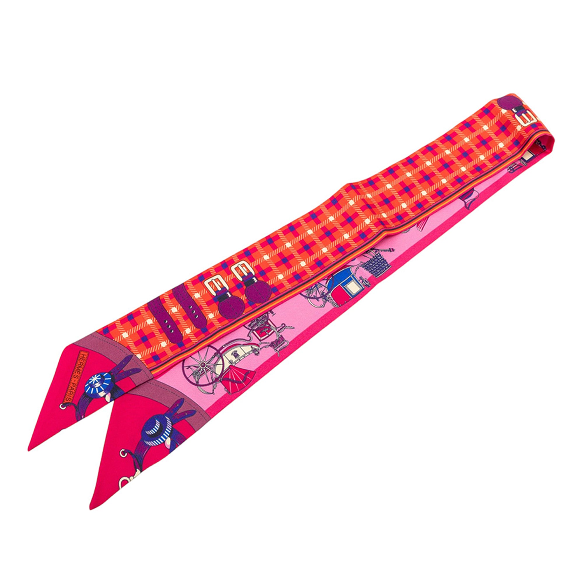 Les Voitures Nouvelles Silk Twilly Scarf - Image 1