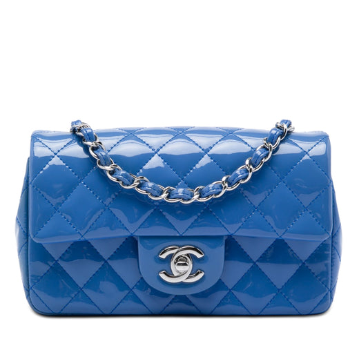 Mini Rectangular Classic Patent Single Flap - Image 1