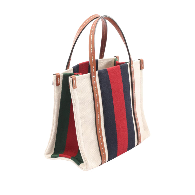 Mini Canvas Interlocking G Satchel - Image 2