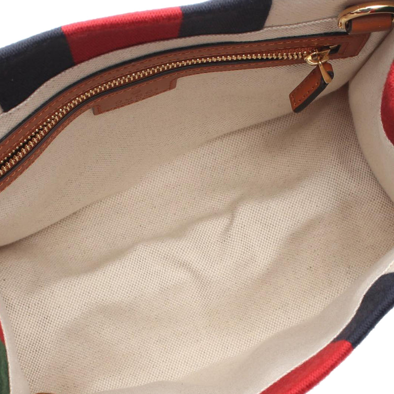 Mini Canvas Interlocking G Satchel - Image 3