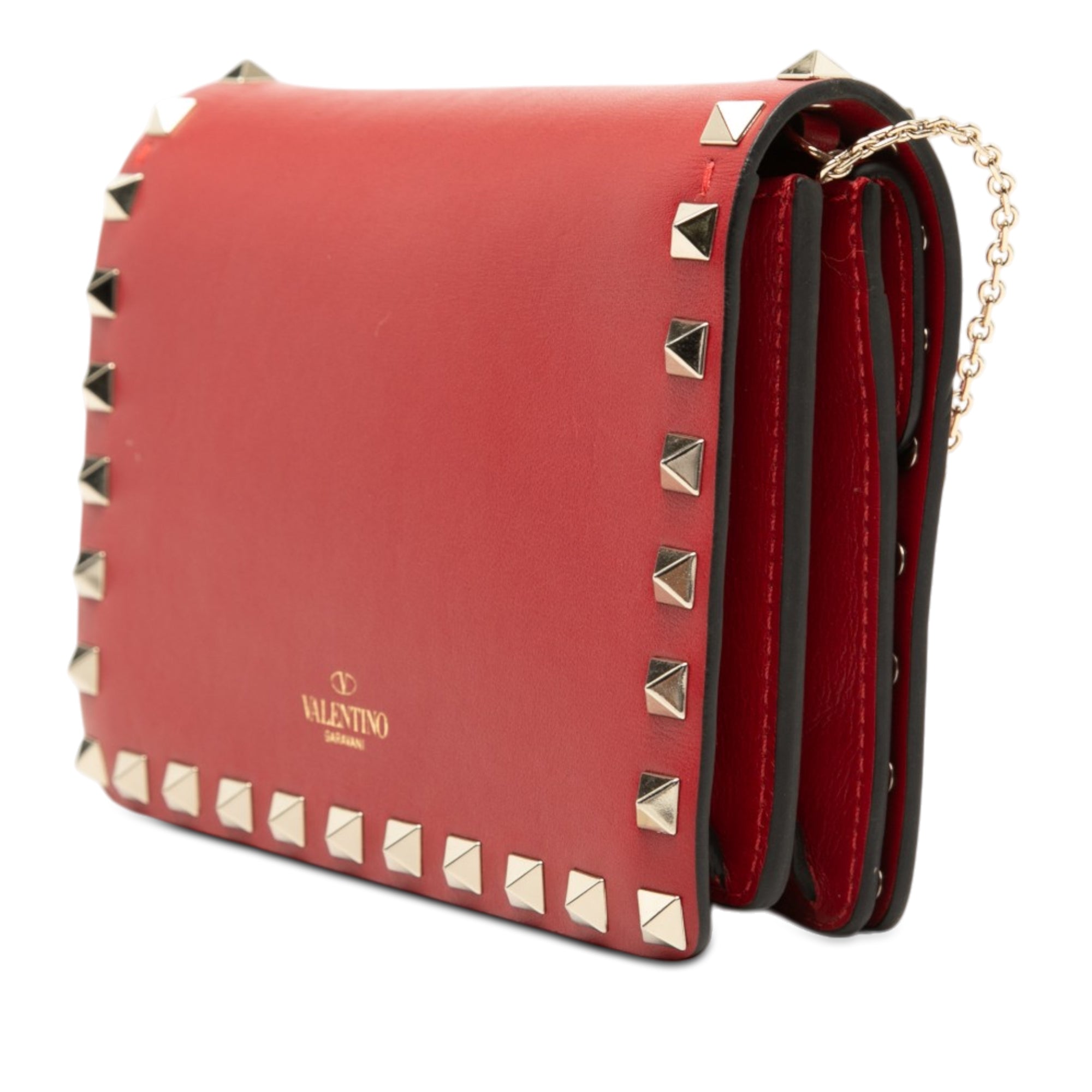 Leather Rockstud Chain Pouch - Image 2