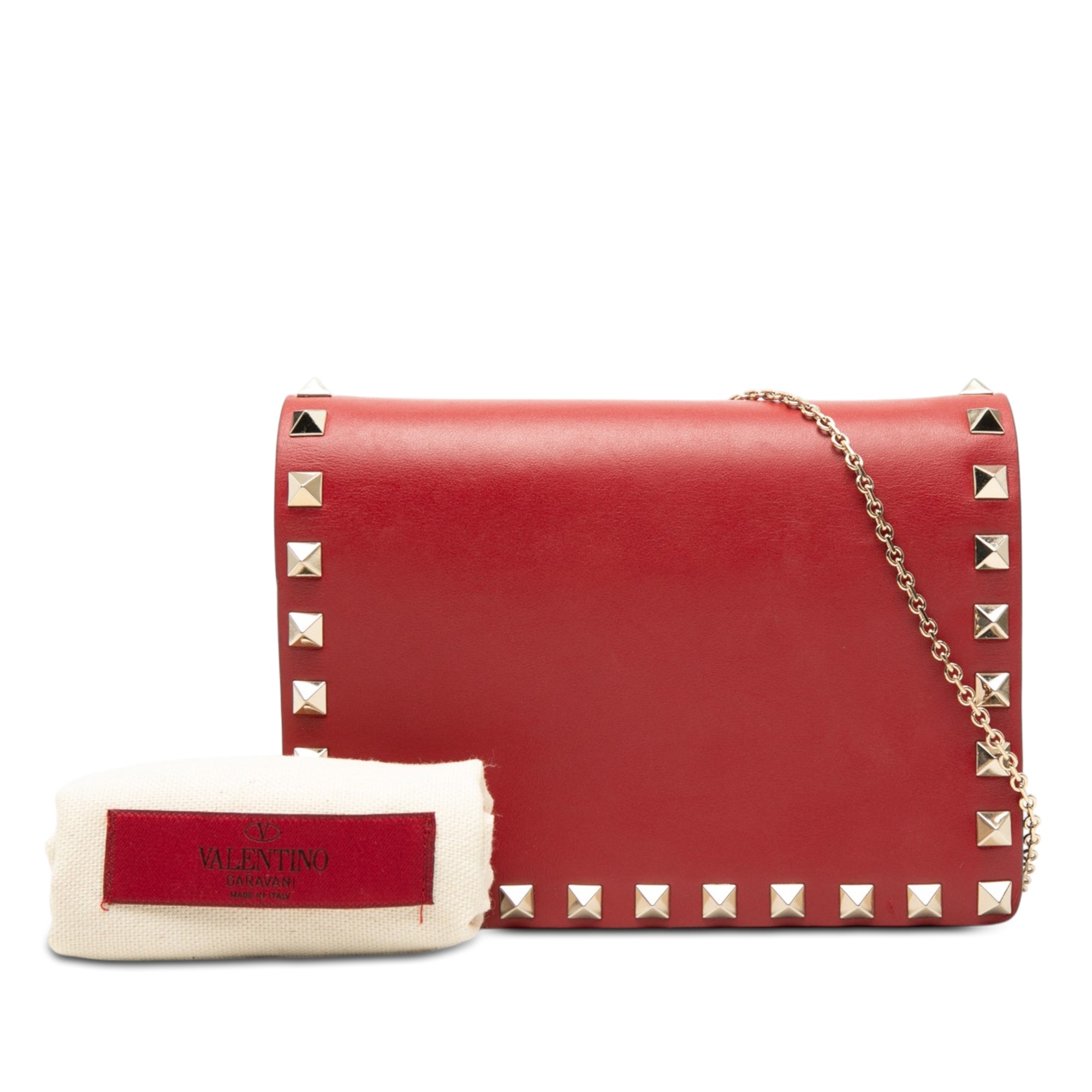 Leather Rockstud Chain Pouch - Image 8
