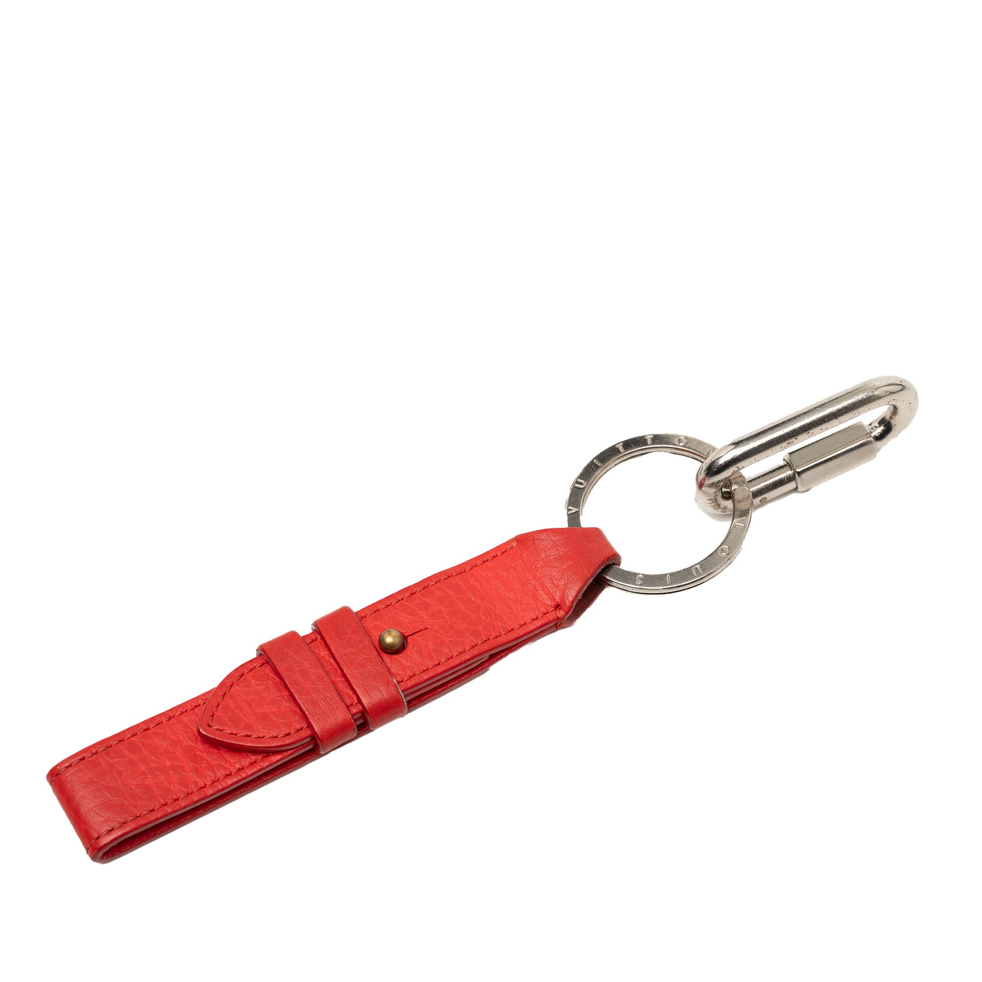 Leather Dragonne Bag Charm and Key Holder - Image 1