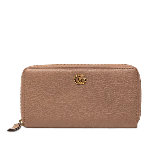 GG Marmont Calfskin Zip Around Wallet - Image 1